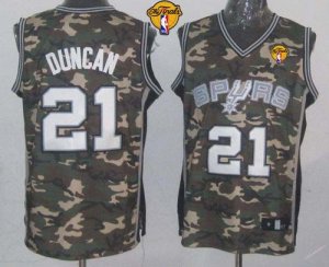 Jerseys Factory Cheap Spurs #21 Tim Duncan Camo Stealth Collecti