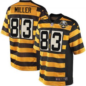 Jerseys Factory Cheap Nike Steelers #83 Heath Miller Yellow/Blac