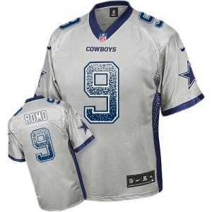 Jerseys Factory Cheap Nike Cowboys #9 Tony Romo Grey Men's Stitc