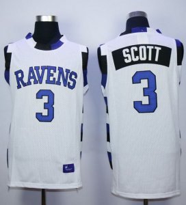 Jerseys Factory Cheap One Tree Hill Ravens #3 Lucas Scott White