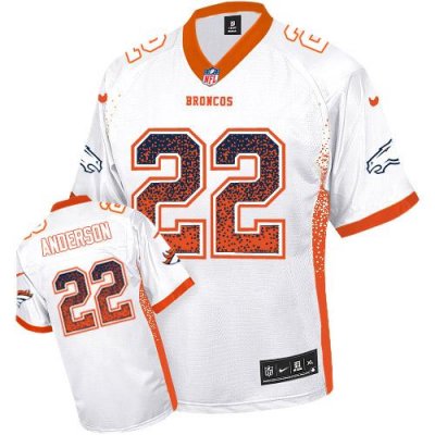 Jerseys Factory Cheap Nike Broncos #22 C.J. Anderson White Men's