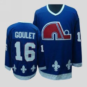 Jerseys Factory Cheap Nordiques #16 Michel Goulet Embroidered CC
