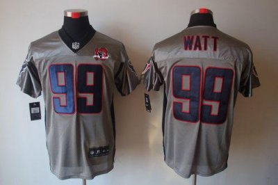 Jerseys Factory Cheap Nike Texans #99 J.J. Watt Grey Shadow With