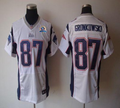 Jerseys Factory Cheap Nike Patriots #87 Rob Gronkowski White Wit
