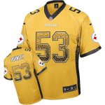 Jerseys Factory Cheap Nike Steelers #53 Maurkice Pouncey Gold Me