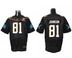 Jerseys Factory Cheap Nike Lions #81 Calvin Johnson Black 2016 P