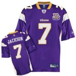 Jerseys Factory Cheap Vikings #7 Tarvaris Jackson Purple Team 50