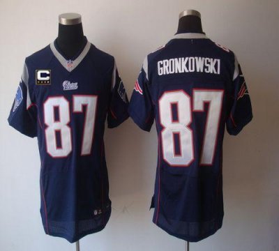 Jerseys Factory Cheap Nike Patriots #87 Rob Gronkowski Navy Blue