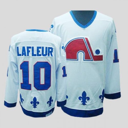 Jerseys Factory Cheap Nordiques #10 Guy Lafleur Embroidered CCM