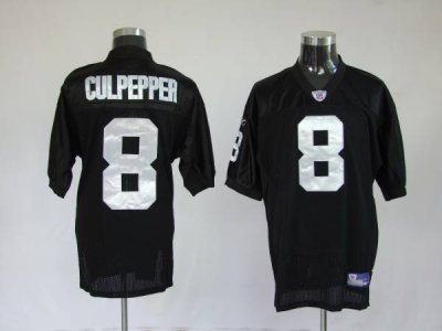 Jerseys Factory Cheap Raiders Daunte Culpepper #8 Stitched Black