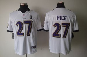 Jerseys Factory Cheap Nike Ravens #27 Ray Rice White With Art Pa