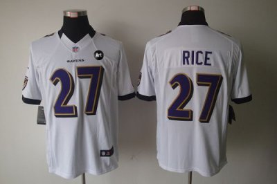 Jerseys Factory Cheap Nike Ravens #27 Ray Rice White With Art Pa