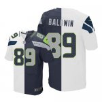 Jerseys Factory Cheap Nike Seahawks #89 Doug Baldwin White/Steel