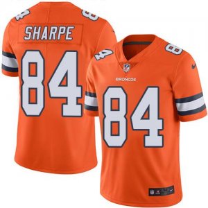 Jerseys Factory Cheap Nike Broncos #84 Shannon Sharpe Orange Men