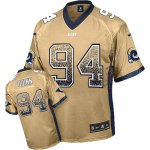 Jerseys Factory Cheap Nike Rams #94 Robert Quinn Gold Men's Stit