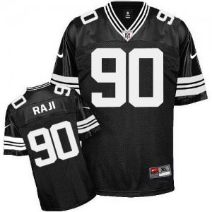 Jerseys Factory Cheap Nike Packers #90 B.J. Raji Black Shadow St