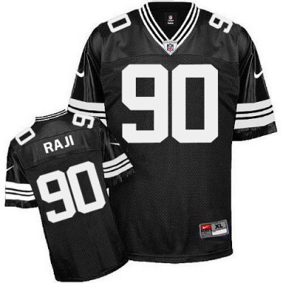 Jerseys Factory Cheap Nike Packers #90 B.J. Raji Black Shadow St