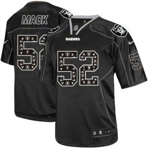 Jerseys Factory Cheap Nike Raiders #52 Khalil Mack New Lights Ou