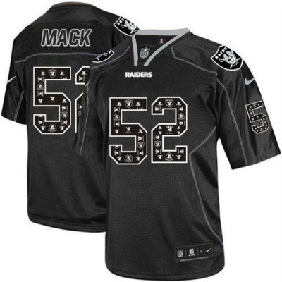 Jerseys Factory Cheap Nike Raiders #52 Khalil Mack New Lights Ou