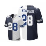 Jerseys Factory Cheap Nike Cowboys #28 Darren Woodson Navy Blue/