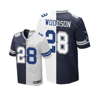 Jerseys Factory Cheap Nike Cowboys #28 Darren Woodson Navy Blue/