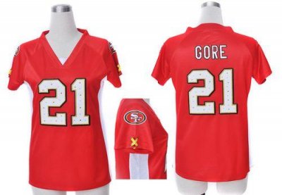 Jerseys Factory Cheap Nike 49ers #21 Frank Gore Red Team Color D