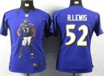 Jerseys Factory Cheap Nike Ravens #52 Ray Lewis Purple Team Colo