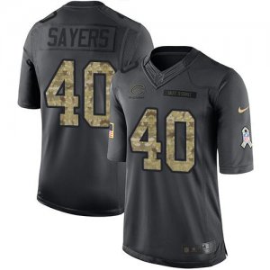 Jerseys Factory Cheap Nike Bears #40 Gale Sayers Black Men's Sti