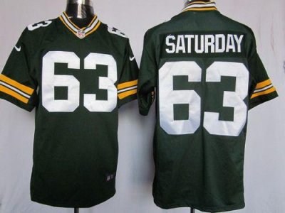 Jerseys Factory Cheap Nike Packers #63 Jeff Saturday Green Team