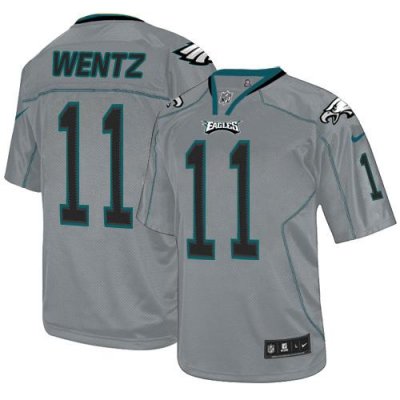 Jerseys Factory Cheap Nike Eagles #11 Carson Wentz Lights Out Gr