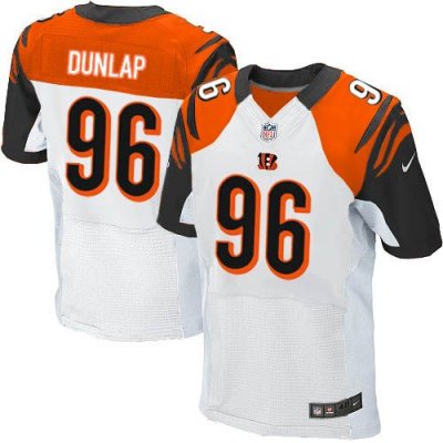 Jerseys Factory Cheap Nike Bengals #96 Carlos Dunlap White Men's