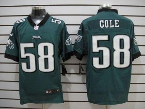 Jerseys Factory Cheap Nike Eagles #58 Trent Cole Midnight Green
