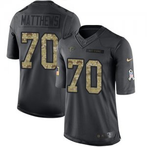 Jerseys Factory Cheap Nike Falcons #70 Jake Matthews Black Men's