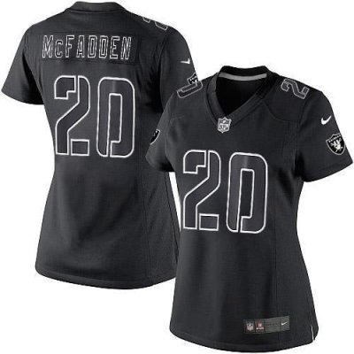 Jerseys Factory Cheap Nike Raiders #20 Darren McFadden Black Imp