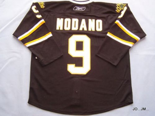Jerseys Factory Cheap Stars #9 Mike Modano Embroidered Black NHL