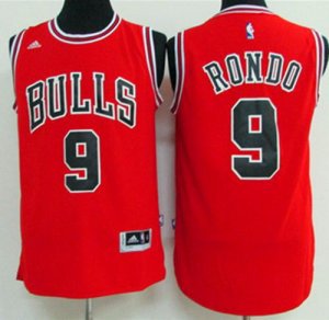 Jerseys Factory Cheap Bulls #9 Rajon Rondo Red Stitched NBA Jers