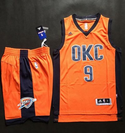Jerseys Factory Cheap Thunder #9 Serge Ibaka Orange Alternate A