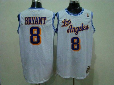 Jerseys Factory Cheap Mitchell and Ness Lakers #8 Kobe Bryant Wh