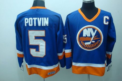Jerseys Factory Cheap Islanders #5 Denis Potvin Embroidered Baby