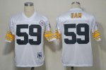 Jerseys Factory Cheap Mitchell And Ness Steelers #59 Jack Ham Wh