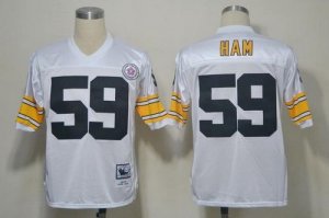 Jerseys Factory Cheap Mitchell And Ness Steelers #59 Jack Ham Wh