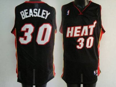 Jerseys Factory Cheap Heat #30 Michael Beasley Embroidered Black