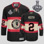 Jerseys Factory Cheap Blackhawks #2 Duncan Keith Embroidered Bla