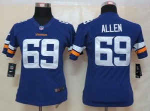 Jerseys Factory Cheap Nike Vikings #69 Jared Allen Purple Team C