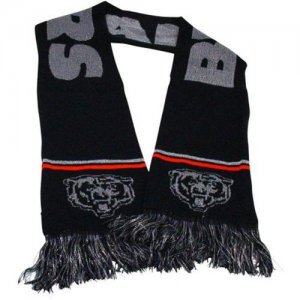 Jerseys Factory Cheap Chicago Bears Ladies Metallic Thread Scarf