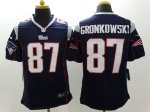Jerseys Factory Cheap Nike Patriots #87 Rob Gronkowski Navy Blue