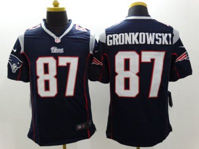 Jerseys Factory Cheap Nike Patriots #87 Rob Gronkowski Navy Blue