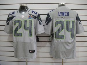Jerseys Factory Cheap Nike Seahawks #24 Marshawn Lynch Grey Alte