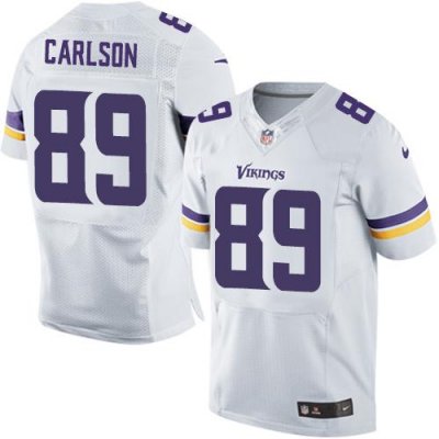 Jerseys Factory Cheap Nike Vikings #89 John Carlson White Men's