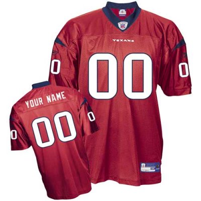 Jerseys Factory Cheap Texans Personalized Authentic Red NFL Jers